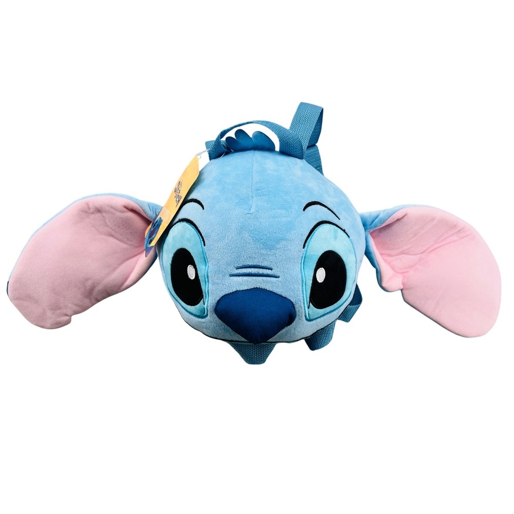 Disney Stitch Plush Backpack Kids Blue Pink Floppy Ears NWT‎ Ohana Kawaii